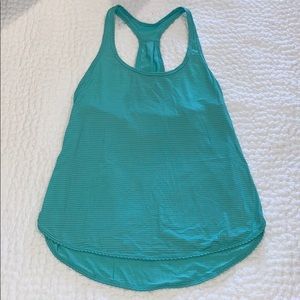 teal lululemon athletic tank
